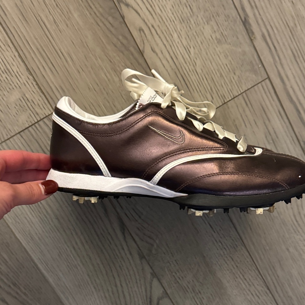 Nike Zoom Gem Women’s Brown and White Golf Shoes Size 7